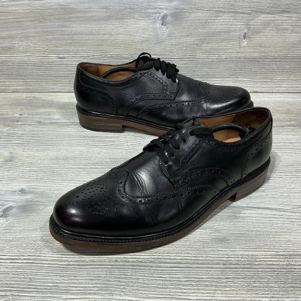 Hoofs & Hides Churchill Windsor England Goodyear Welt Black Dress Shoes Men's 11